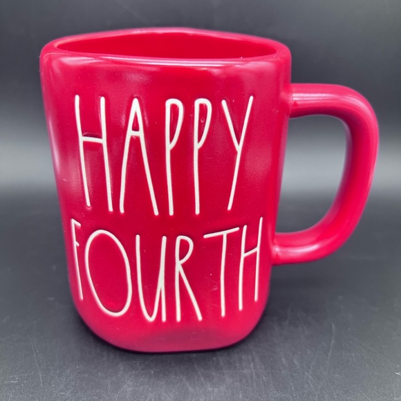 Rae Dunn | Kitchen | Rae Dunn Happy 4th Of July Mug Red New Large 24 Oz ...